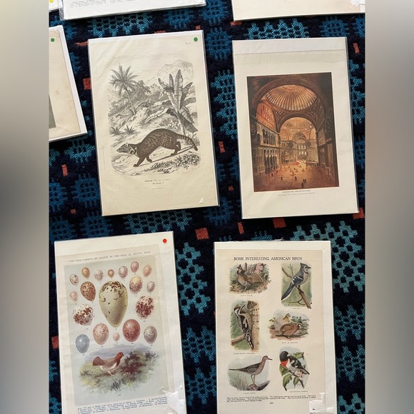 lot of 9 antique/vintage prints ready for framing - Picture 3 of 5